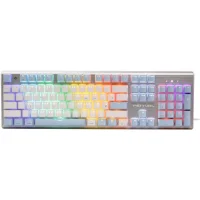 Клавиатура A4Tech Fstyler FS100 Neon (серебристый/голубой) фото 1